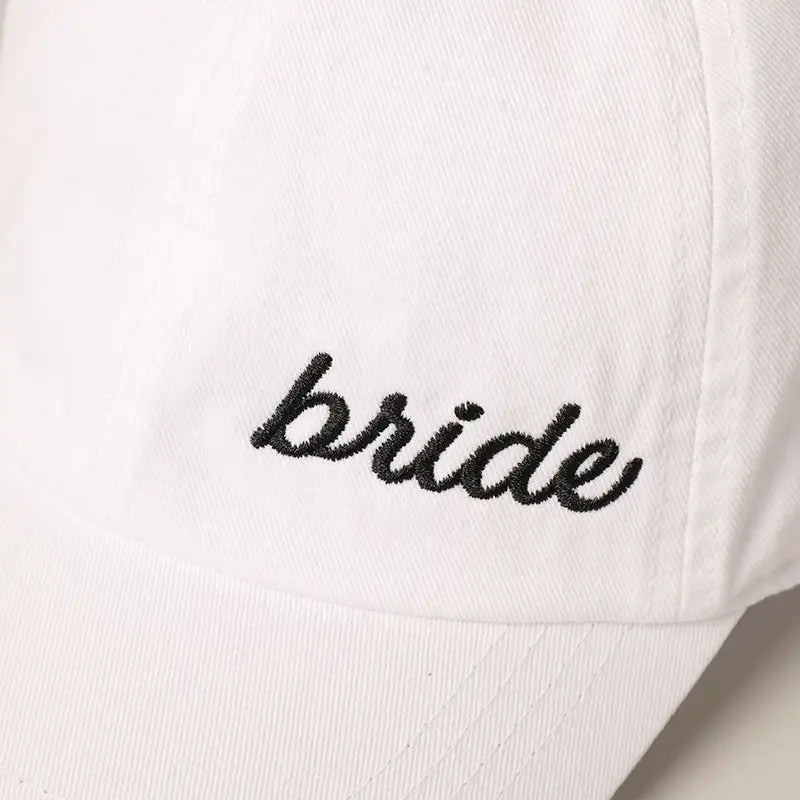 Bride Lettering Embroidery Baseball Cap