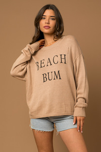 Distressed Beach Bum Light Weight Sweater