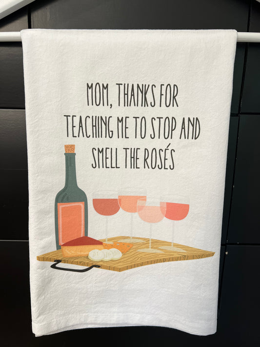 Smell The Roses Kitchen Towel