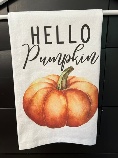 Hello Pumpkin Kitchen Towel