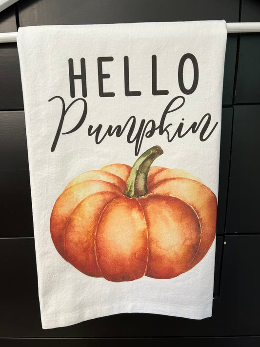 Hello Pumpkin Kitchen Towel
