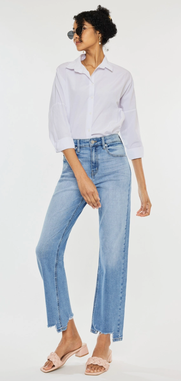 Natalie High Rise Straight Jean