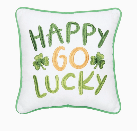 St. Patrick's Day Happy Go Lucky Throw Pillow
