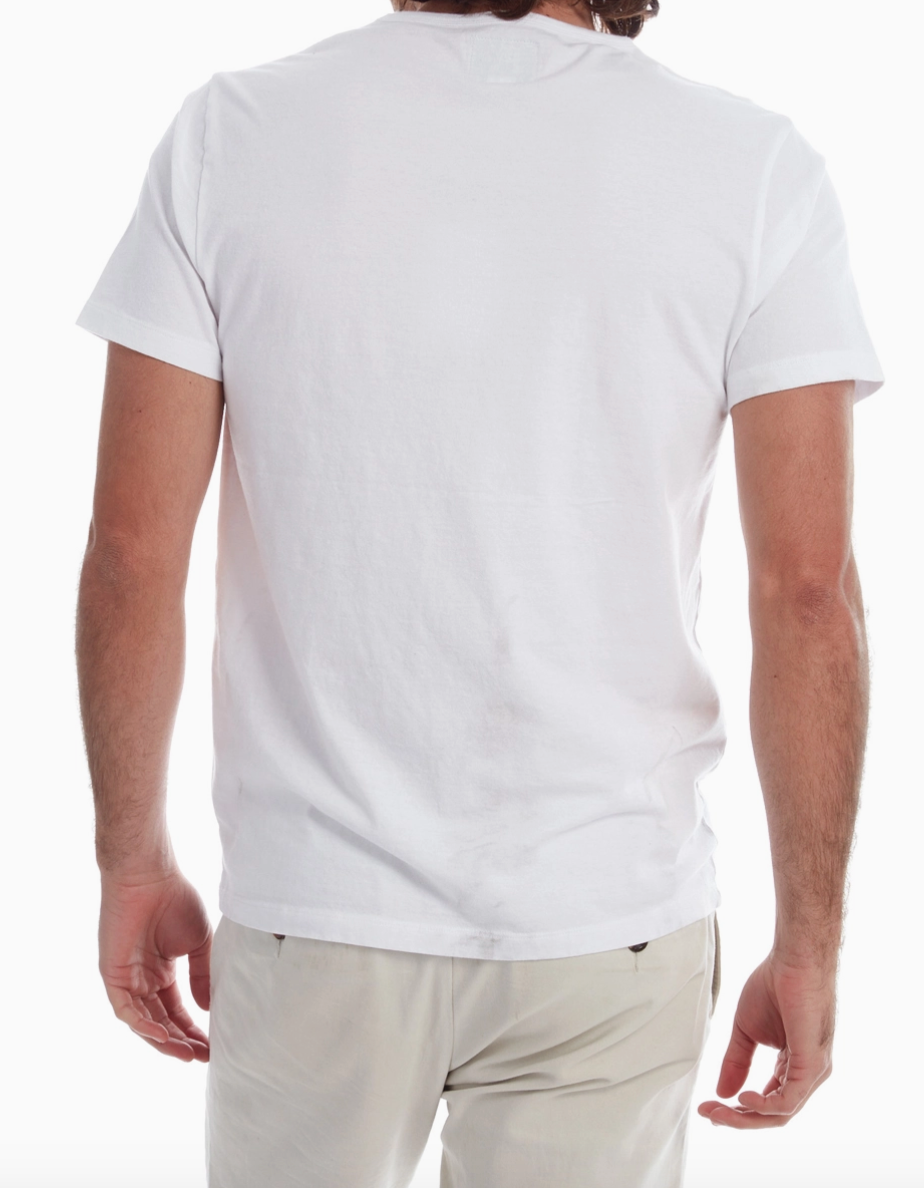 Mens Short Sleeve Garment Pocket Tee