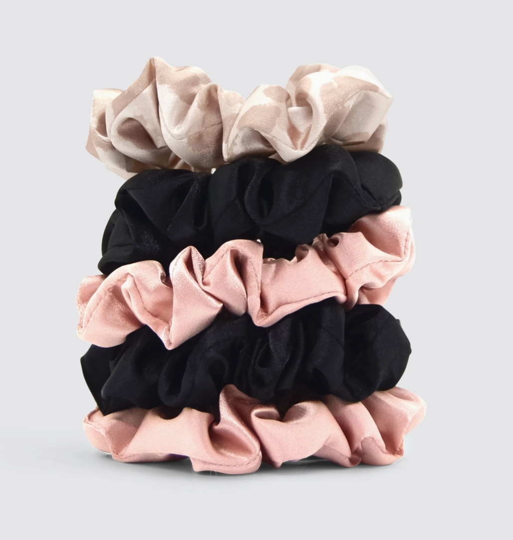 Satin Sleep Scrunchies 5pc - Assorted