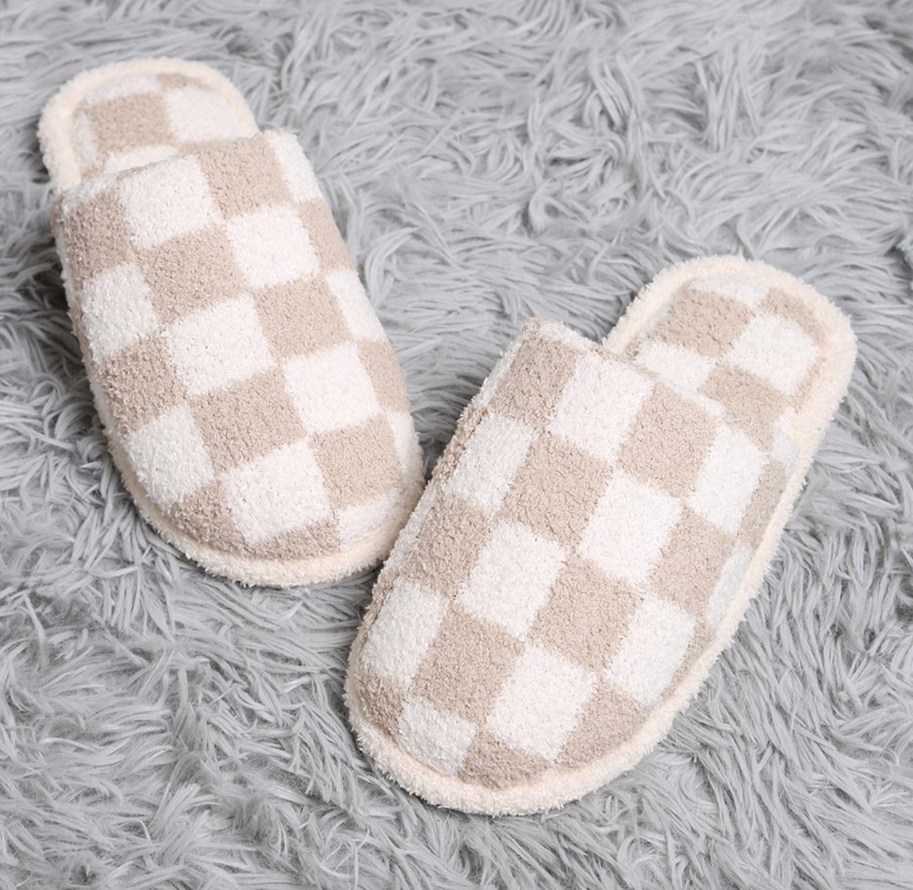 Checkerboard Soft Slippers