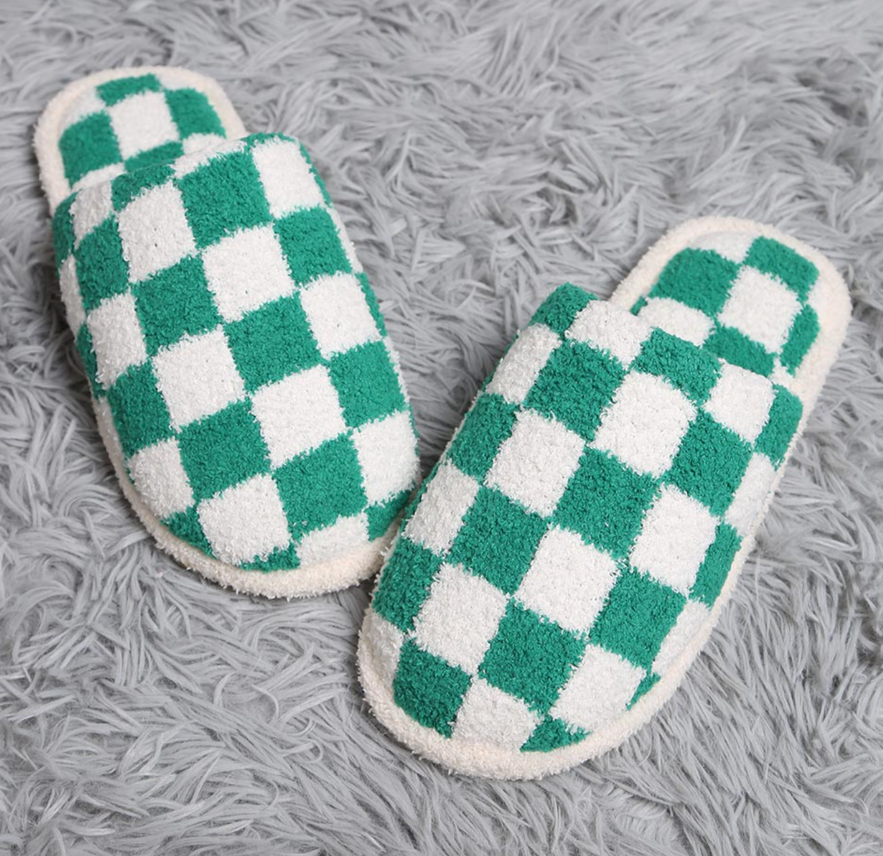 Checkerboard Soft Slippers