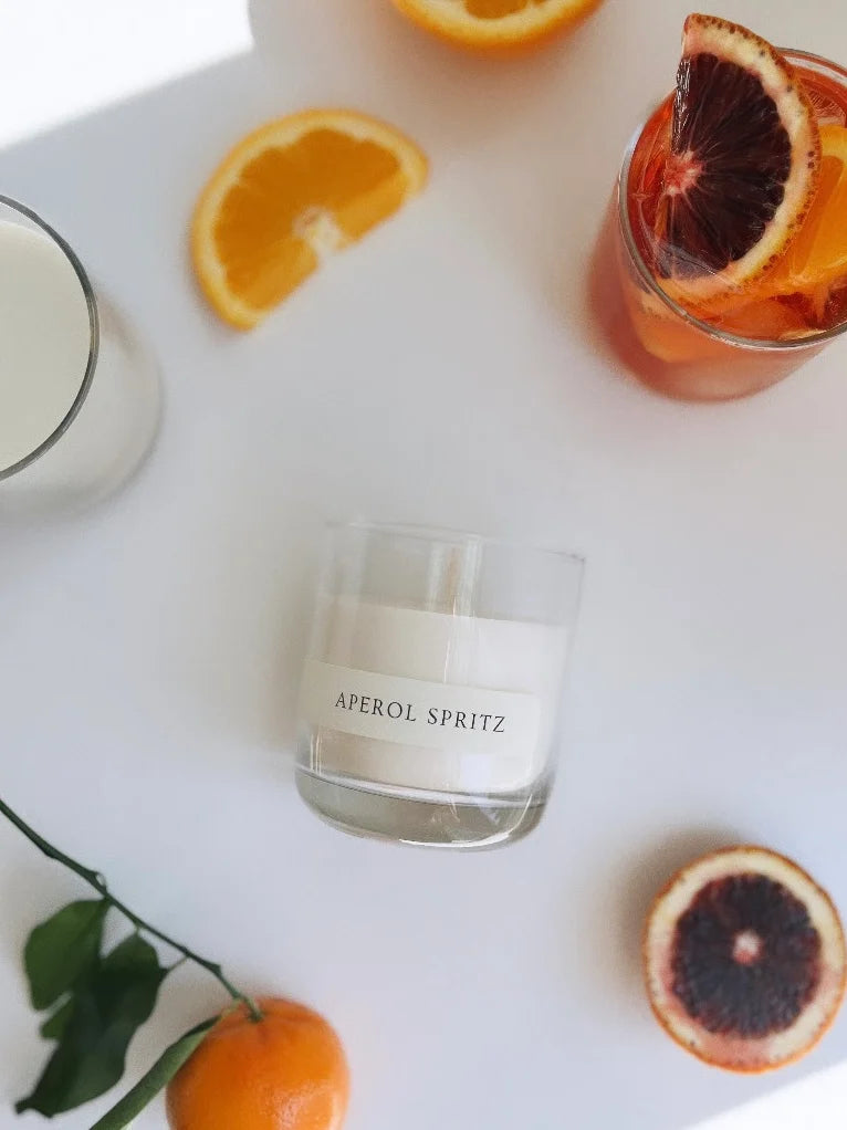 Aperol Spritz Candle