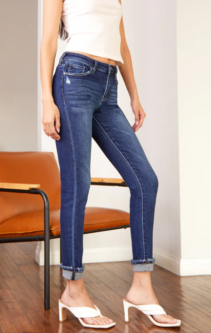 Kennedy Mid Rise Ankle Skinny Jeans - PU