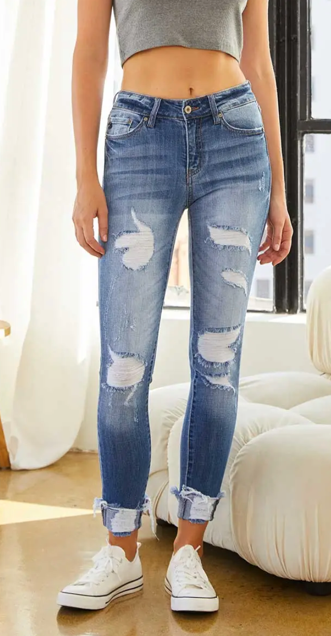 Florence Mid Rise Super Skinny Jeans - O