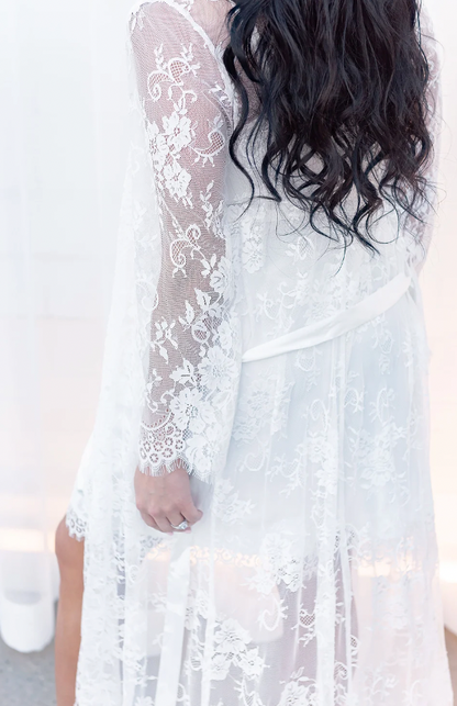 Camila Long Lace Robe