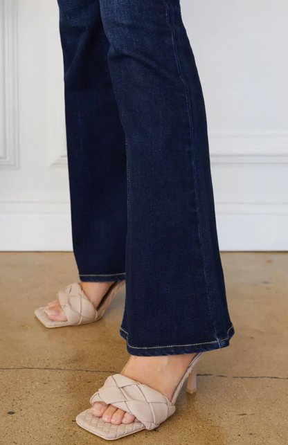 Jena Mid Rise Flare Jeans - Y